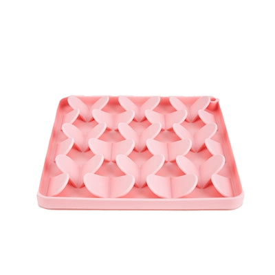 Fofos Leckmatte pink Schleckmatte für Hunde langsames Fressen und Beschäftigung