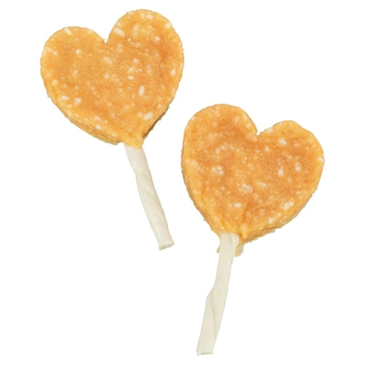 Trixie Premio Lollipop Huhn Reis Detailansicht – lustiger Lutscher-Snack für Hunde