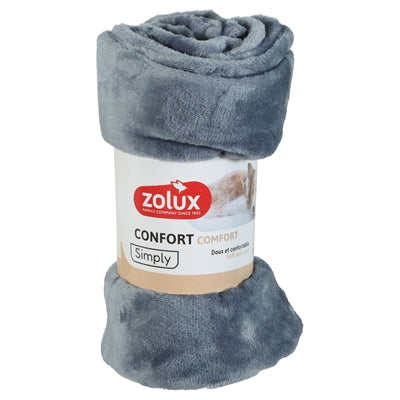 Zolux Hundedecke Cocoon grau Detailansicht – weiche Kuscheldecke Materialdetail Nahaufnahme