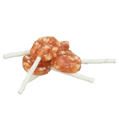 Trixie Denta Fun Chicken Cheese Lolly Kausnack für Hunde mit Huhn und Käse