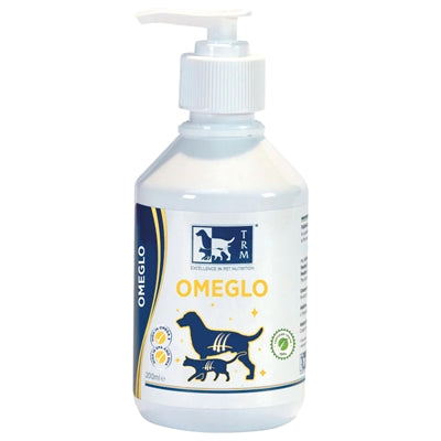 TRM Omeglo Omega-3-Ergänzung Detailansicht – Leinöl-Formel für Pferde Nahaufnahme
