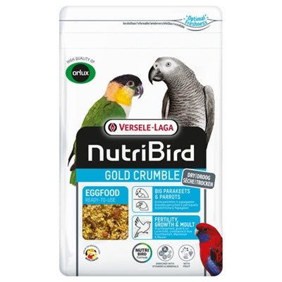 Nutribird Goldkrümel Trockenfutter für große Sittiche und Papageien vitaminreich
