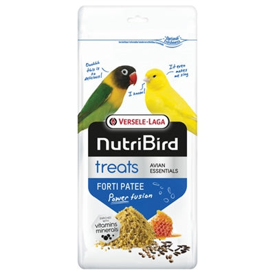 Nutribird Patei Leckerbissen für Vögel, proteinreicher Vogelsnack mit Früchten