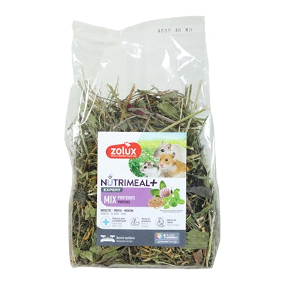 Zolux Mahlzeitenmix Eiweiß – Proteinreicher Futtermix für Nagetiere und Kaninchen