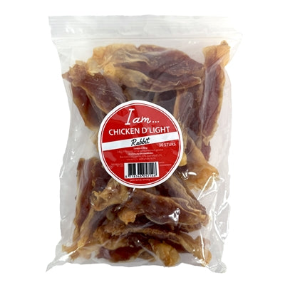 I Am D'light Huhn-Kaninchen – Nahaufnahme der Hundekausnacks