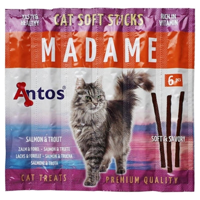 Antos Katzen-Softsticks Madame Lachs und Forelle – weiche Katzensnacks