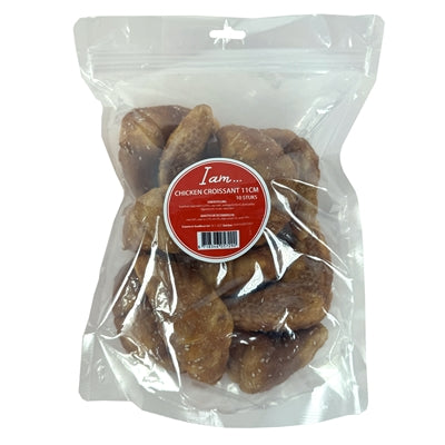 Croissant-förmiger Hundekausnack mit Hähnchen von I Am, Seitenansicht