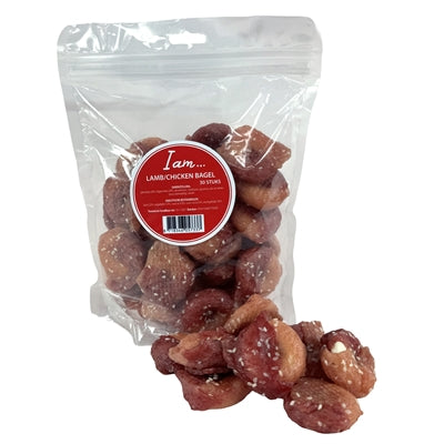 I Am Bagel Lamm und Huhn Hundesnack – weicher Kausnack in Ringform