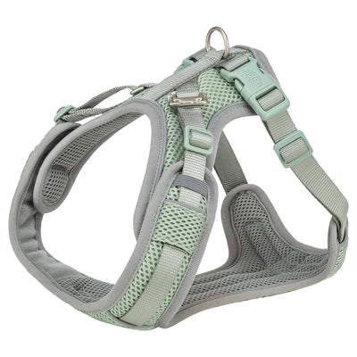 Trixie Premium Hundegeschirr Flexmesh salbeigrün – Detailansicht atmungsaktives Mesh