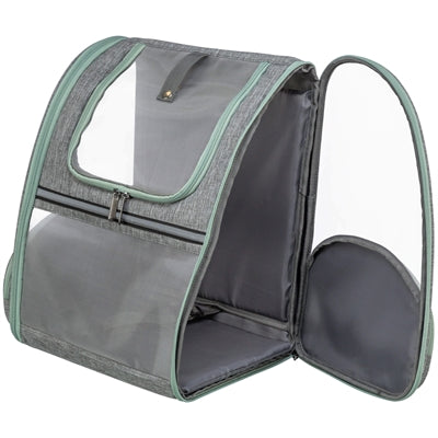 Trixie Chloe Hunde-Tragerucksack Hellgrau Innenansicht