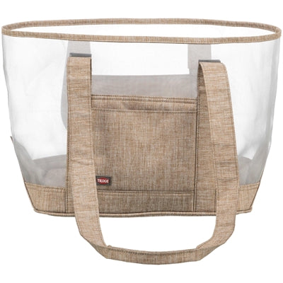 Trixie Hundetasche Mary Transparent Sand für kleine Hunde Frontansicht