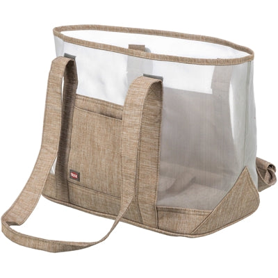 Trixie Mary Hundetragetasche Transparent Sand Seitenansicht