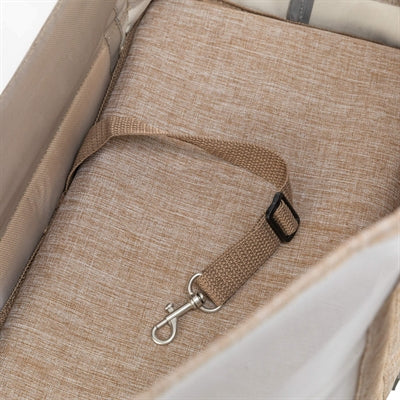 Trixie Hundetasche Mary Transparent Sand Detailansicht Netzfenster