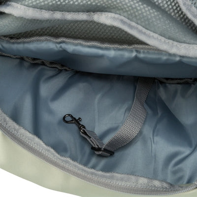 Trixie Hundetasche Bauchtasche Hellgrün Detailansicht Verschluss