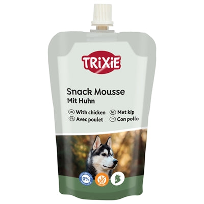 Trixie Snack-Mousse mit Huhn weicher Hundesnack, Tube Frontansicht