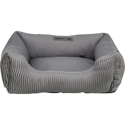 Trixie Hundekorb Marley – Detailansicht Stoffqualität und Farbe Grau