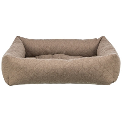 Trixie Hundekorb Caliente braun – Frontansicht gemütliches Hundebett
