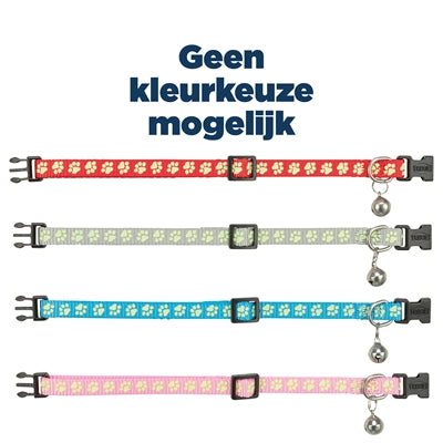 Trixie Katzenhalsband fluoreszierend sortiert – leuchtendes Nylonhalsband für Katzen