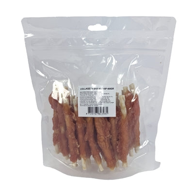 I Am Kollagenriegel Huhn Kausnack für Hunde Nahaufnahme