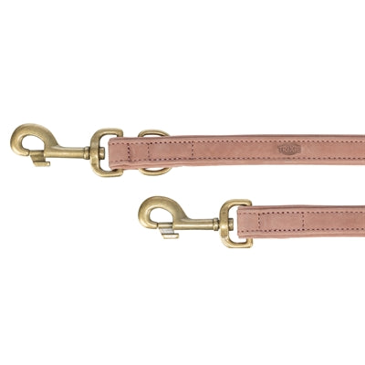 Lederleine Trixie Hund rosa verstellbar Karabiner Seitenansicht