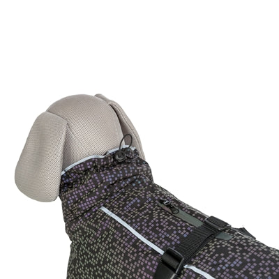 Trixie Hundejacke Limoux Reflect – Nahaufnahme Verschluss und Kragen