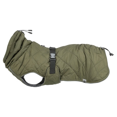 Trixie Hundemantel Minot olivgrün – Frontansicht leichte Hundejacke