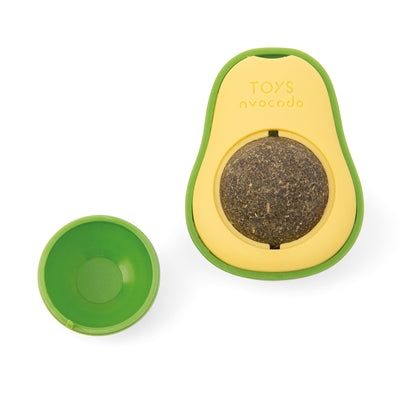 Imac Avocado Katzenspielzeug mit Katzenminze-Ball – Frontansicht