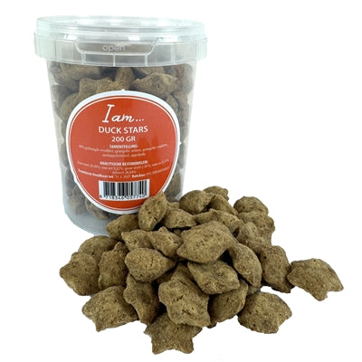 I Am Duck Stars weicher Hundesnack mit Ente, Frontansicht Verpackung