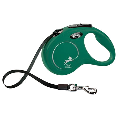 Hunde-Rollleine Flexi Classic Bandleine olivgrün Seitenansicht