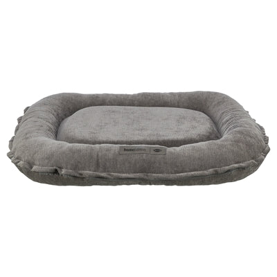 Trixie Vital Hundekissen Lennox oval grau kuscheliges Hundebett Frontansicht