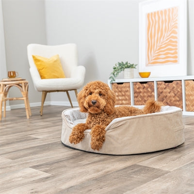 Trixie Vital Lino Soft Hundebett – komfortabler Schlafplatz mit abnehmbarem Kissen