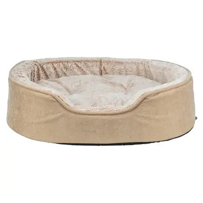 Trixie Vital Hundekorb Lino Soft Oval Beige/Creme