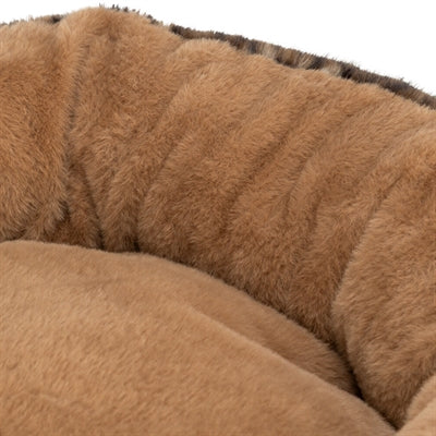 Trixie Leo Hundekorb rund Plüsch Innenkissen Nahaufnahme