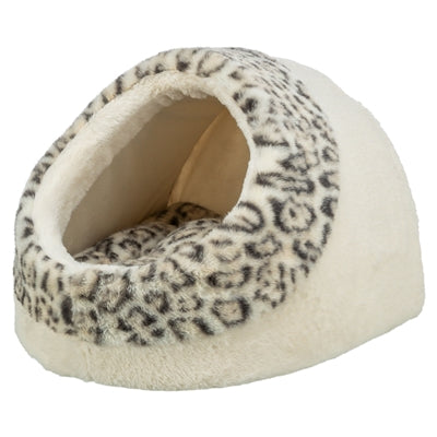 Trixie Leo Iglu Katzenkorb creme Panther – Draufsicht