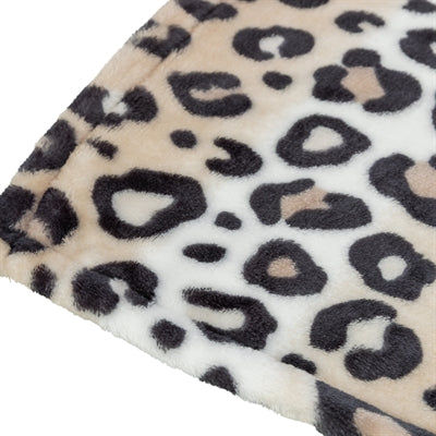 Hunde-Kuscheldecke Trixie Leo Panther-Druck creme Nahaufnahme Material