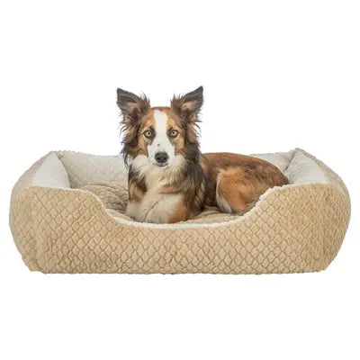 Trixie Hundekorb Kaline Mio Eckig Hellbraun/Creme