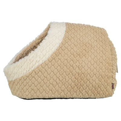 Trixie Katzenkorb Igloo Kaline Mio Rückansicht Plüschmaterial