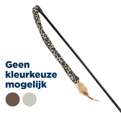 Trixie Katzenspielzeug Stick mit Panther-Schwanz Plüsch und Katzenminze