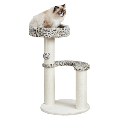 Trixie Leo Kratzbaum rund Panther creme – Größenvergleich