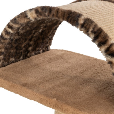 Kratzbaum Trixie Leo Panther braun – Bogen zum Durchlaufen