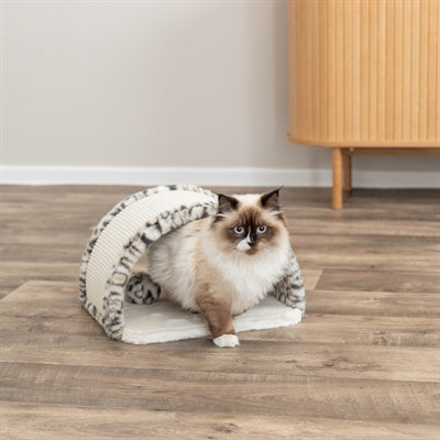 Krabbenbrücke Trixie Leo Panther-Print creme – Verpackung Maße