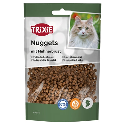 Trixie Nuggets mit Hühnerbrust Katzensnack – knusprige Belohnungs-Leckerlis