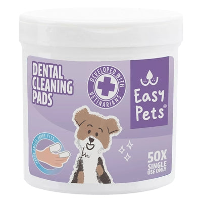 Easypets Zahnreinigungspads für Hunde Zahnpflege und Mundhygiene Pflegeprodukt