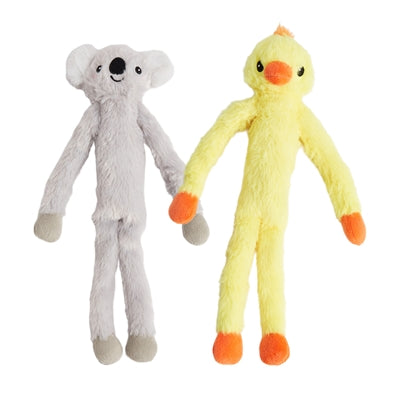 Fofos Ente und Koala Hundespielzeug Set Plüschtiere robust und kuschelig