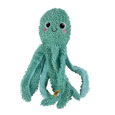 Fofos zäher Oktopus Hundespielzeug blau robust und bissfest Frontansicht