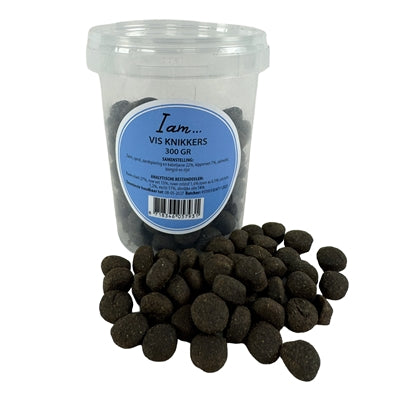 I Am Fischmurmeln Hundesnack – knusprige Fisch-Belohnungssnacks mit Lachs