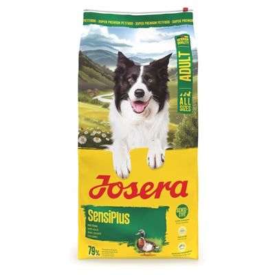 Josera Sensiplus glutenfreies Hundefutter mit Ente und Reis für empfindliche Hunde 12,5kg