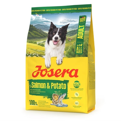 Josera Lachs Kartoffel hypoallergenes Trockenfutter für Hunde Detailansicht Kroketten