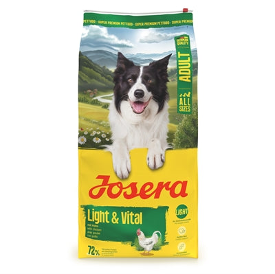 Josera Light und Vital fettarmes Hundefutter zur Gewichtskontrolle 12,5kg Sack