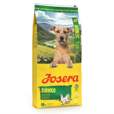 Josera Senior Balance Hundefutter mit wenig Phosphor Rückseite Zusammensetzung